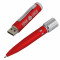 Pendrive w kształcie długopisu, czerwony