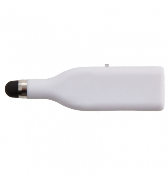 Biały pendrive z nadrukiem