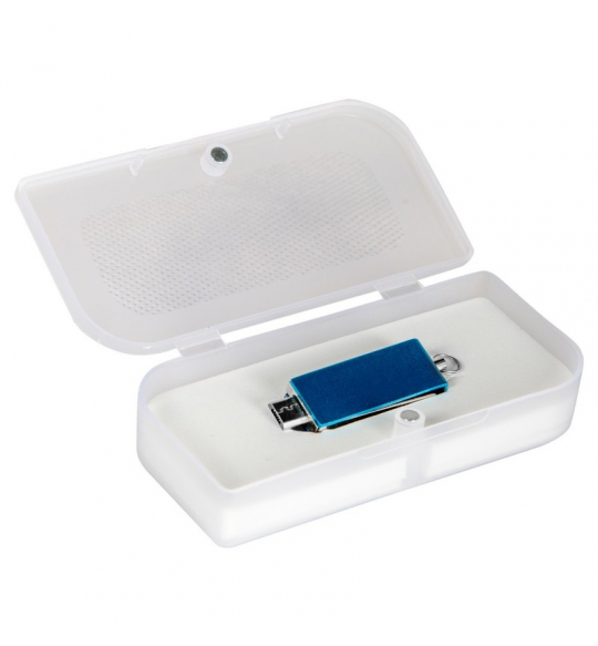 Elegancki pendrive z grawerem, niebieski